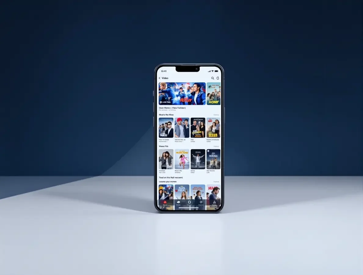 黄果AI成人APP - 甜宠短剧免费观看 黄果AI成人APP界面展示,浅粉奶油色调的手机应用预览